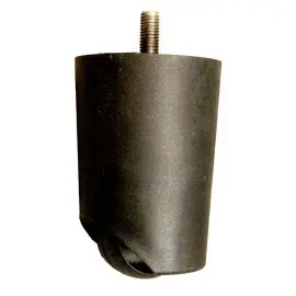 Kunststof meubelpoot met wiel 110mm