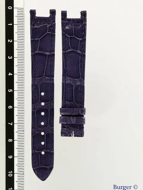 Cartier Purple Leather Croco Strap