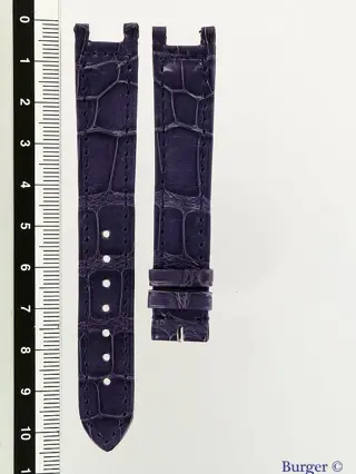 Cartier Purple Leather Croco Strap