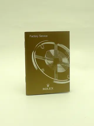 Rolex Factory Service Booklet 2012 English