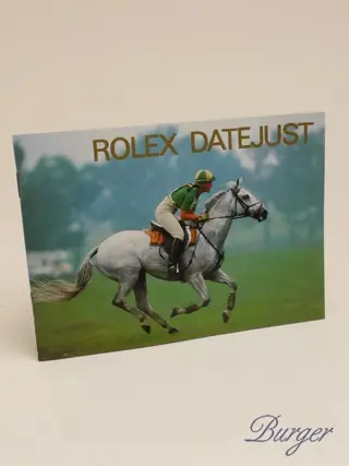 Rolex Datejust Manual Info Booklet 1998 Italian