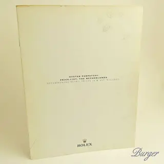 Rolex Dutch Market Pricelist 2008