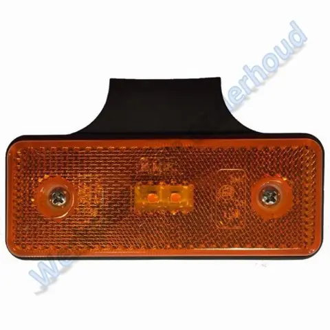 Zijmarkeringslamp Led oranje met steun 90gr 12/24V