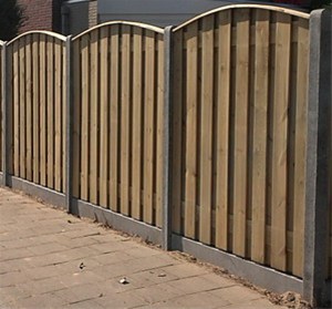 Schutting hout beton toog €69,99