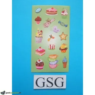 Stickervelletje cupcakes nr. 50258-01