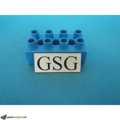 Steen blauw 4x2 nr. 16381