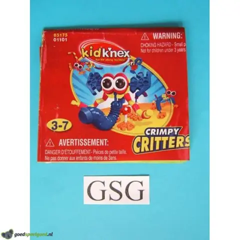 Kid knex crimpy critters bouwvoorbeeld nr. 85175-302