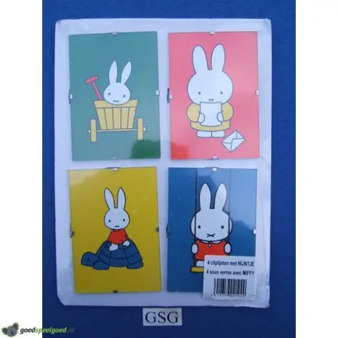 Nijntje 4 cliplijsten nr. 021929-02