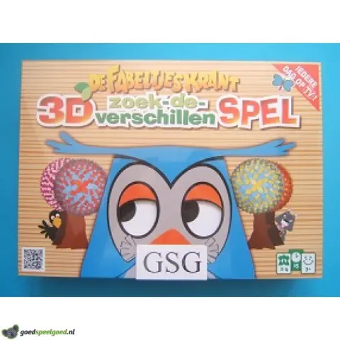 De Fabeltjeskrant 3D zoek de verschillen spel nr. 60897-00