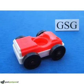 Auto vintage rood-wit nr. 2045-02