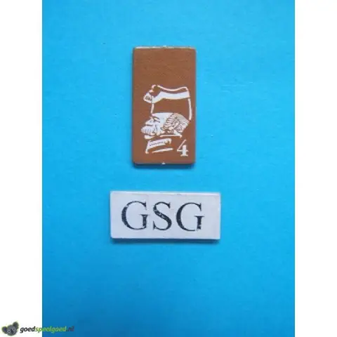 Kaartje sergeant geel nr. 60923-02