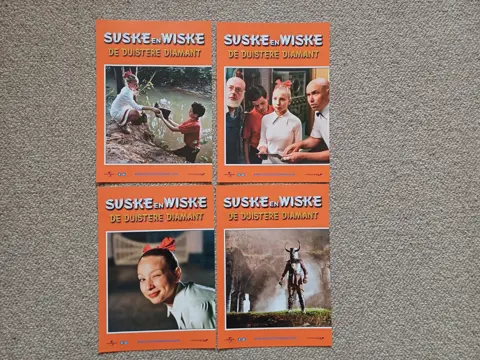 SUSKE en WISKE DE DUISTERE DIAMANT lobbycard set.