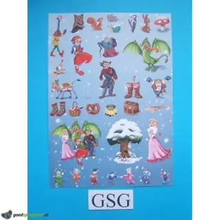 Stickervel Efteling nr. 50555-01