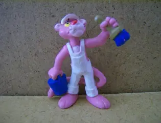 Rose panter poppetje adv5542