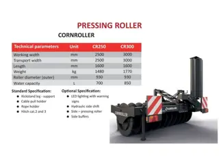 Kramer AGROLAND CORNROLLER Mais aandruk rol