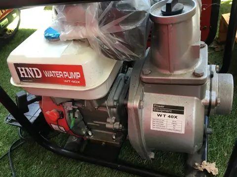 Waterpomp 4 kw 1100 liter per minuut benzine motor