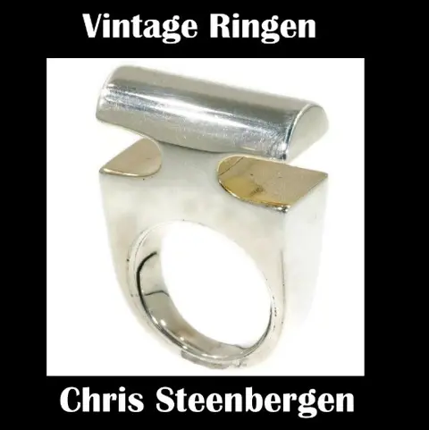 Designer verlovingsring uit de vintage periode.