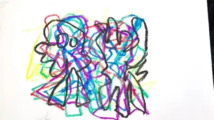 Ck appel 2 abstract waso 15 x 20 cm