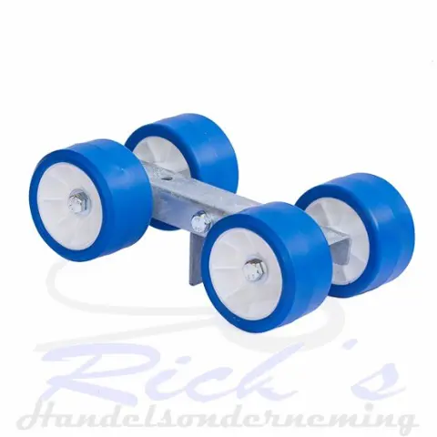 Bootrol rollenset 4-voud kunststof blauw