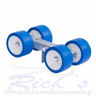 Bootrol rollenset 4-voud kunststof blauw