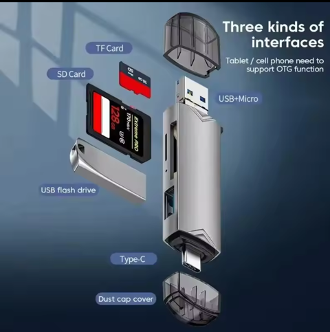 Jaster 6 In 1 multifunctionele USB 3.0 Card Reader