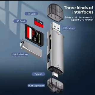 Jaster 6 In 1 multifunctionele USB 3.0 Card Reader