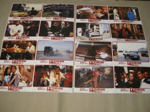 OCTOPUSSY lobbycard set.