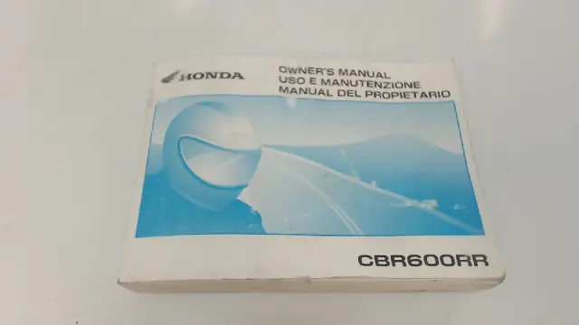 INSTRUCTIEBOEKJE Honda CBR 600 RR 2007 - 2008