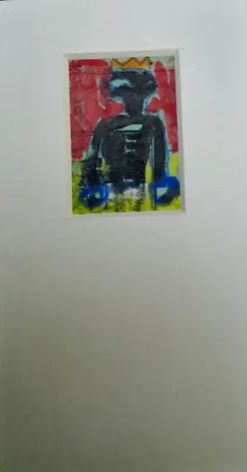 J.M.Basquiat mix media paintings drawings