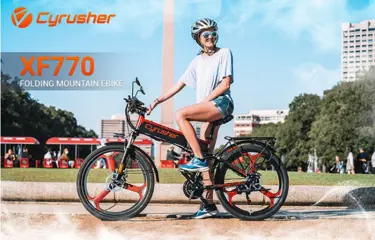Cyrusher XF770 Folding Electric Bike 500W 48V 10 Ah Hidden