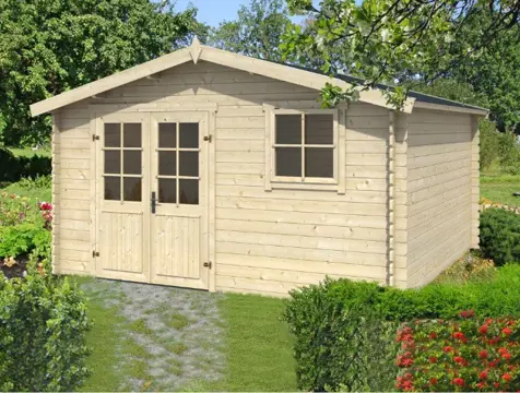 Tuinhuis-Blokhut Ebro C (19548): 390X390 cm