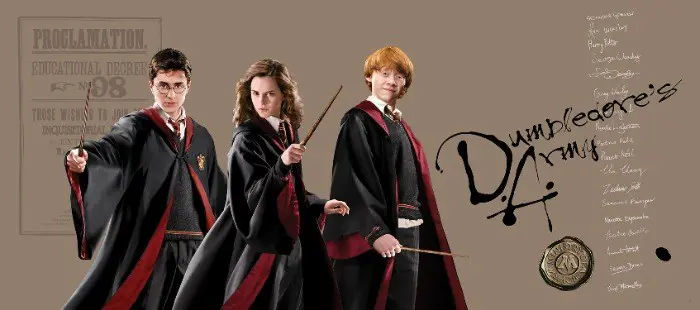 Harry Potter behang poster D.A., Ron, Hermelien
