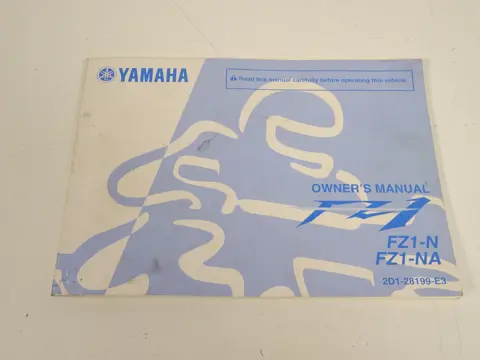 INSTRUCTIEBOEKJE Yamaha FZ1 2005 - 2009