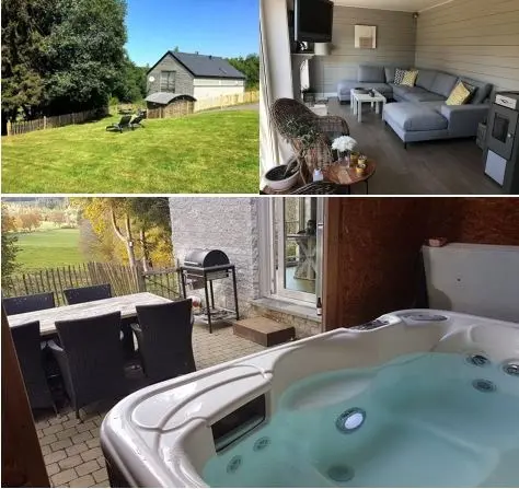 Villa voor 8-10 personen met jacuzzi, sauna in de natuur