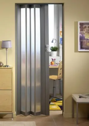 Grosfillex vouwdeur Lucia kunststof Aluminium glas 85x205