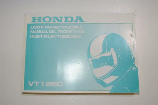 INSTRUCTIEBOEKJE Honda VT 750 Shadow 1997 - 1999