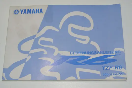 INSTRUCTIEBOEKJE Yamaha YZF R6 1998 - 2002 / 2003 - 2005