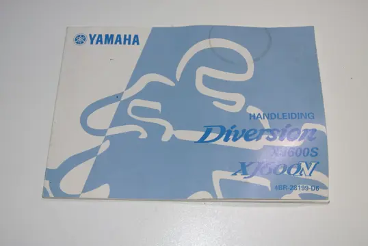 INSTRUCTIEBOEKJE Yamaha XJ 600 Diversion 1997 - 2001