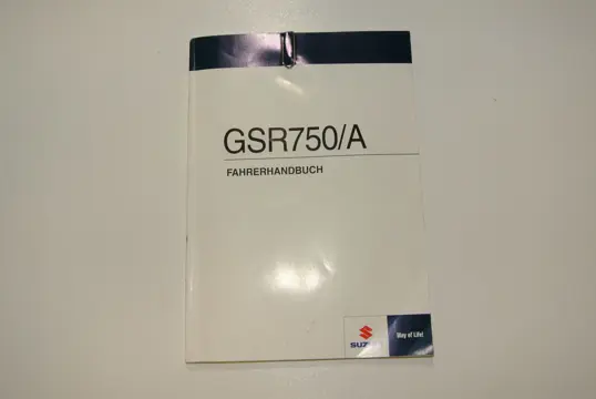 INSTRUCTIEBOEKJE Suzuki GSR 750 2011 - 2016