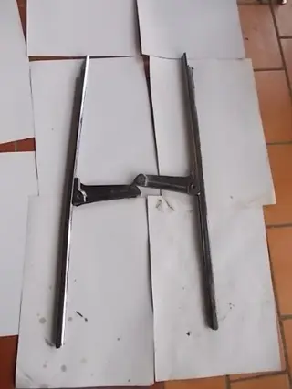 Deflector glass mountings for Fiat 1500 Spider