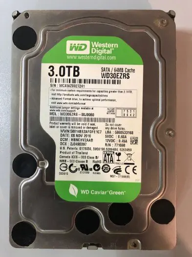 Western Digital 3.0TB Harde Schijf HD SATA 3,5 inch 3000GB