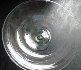 GLAZEN FRUITSCHAAL DIA 30 CM NIEUW