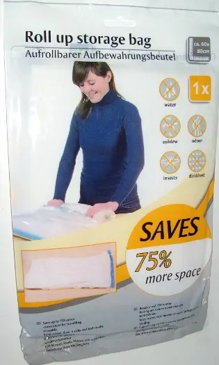 VACUUMZAKKEN TRAVEL ROLL UP MT 60x80 CM (2 stuks) NIEUW