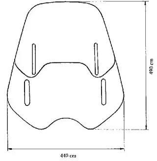 WINDSCHERM Aprilia Mana 850 2007 - 2011