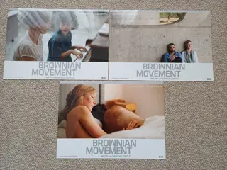 BROWNIAN   MOVEMENT      lobbycard set.