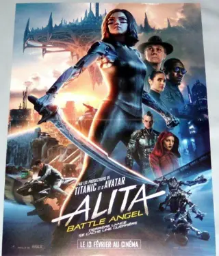 ALITA : BATTLE ANGEL Franse filmposter.
