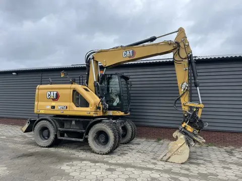 TE HUUR Caterpillar M314 mobiele graafmachine