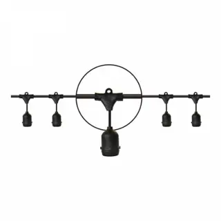 Prikkabel met 15 hangende lampen 15 meter