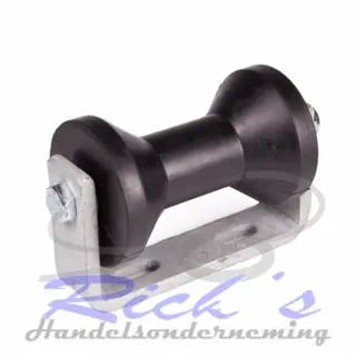 Bootrol, kielrol, trailer rol 120 mm op U-steun