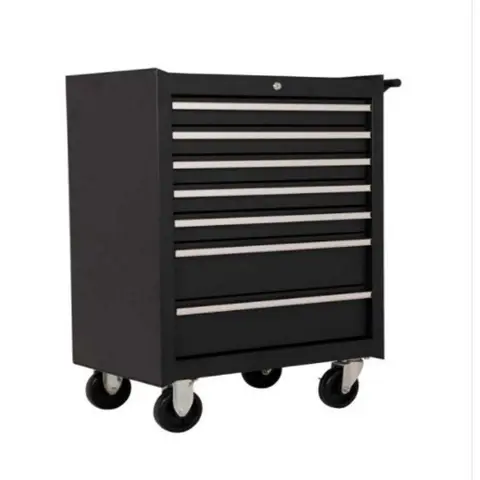 Gereedschapswagen zwart 7-laden